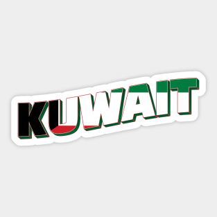 Kuwait Vintage style retro souvenir Sticker